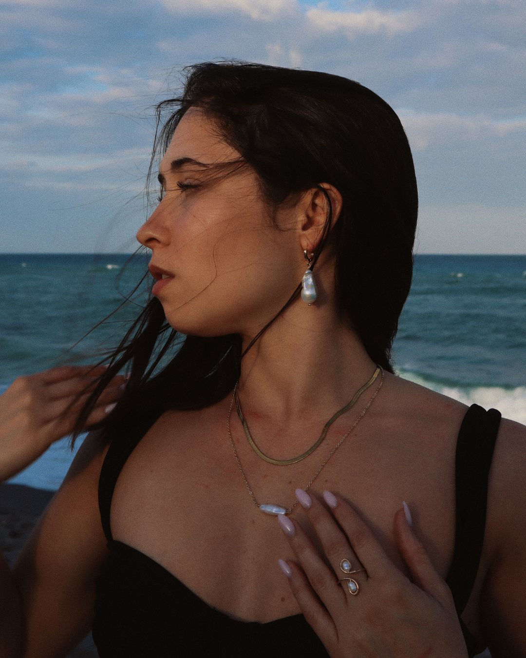 Biwa Pearl Necklace