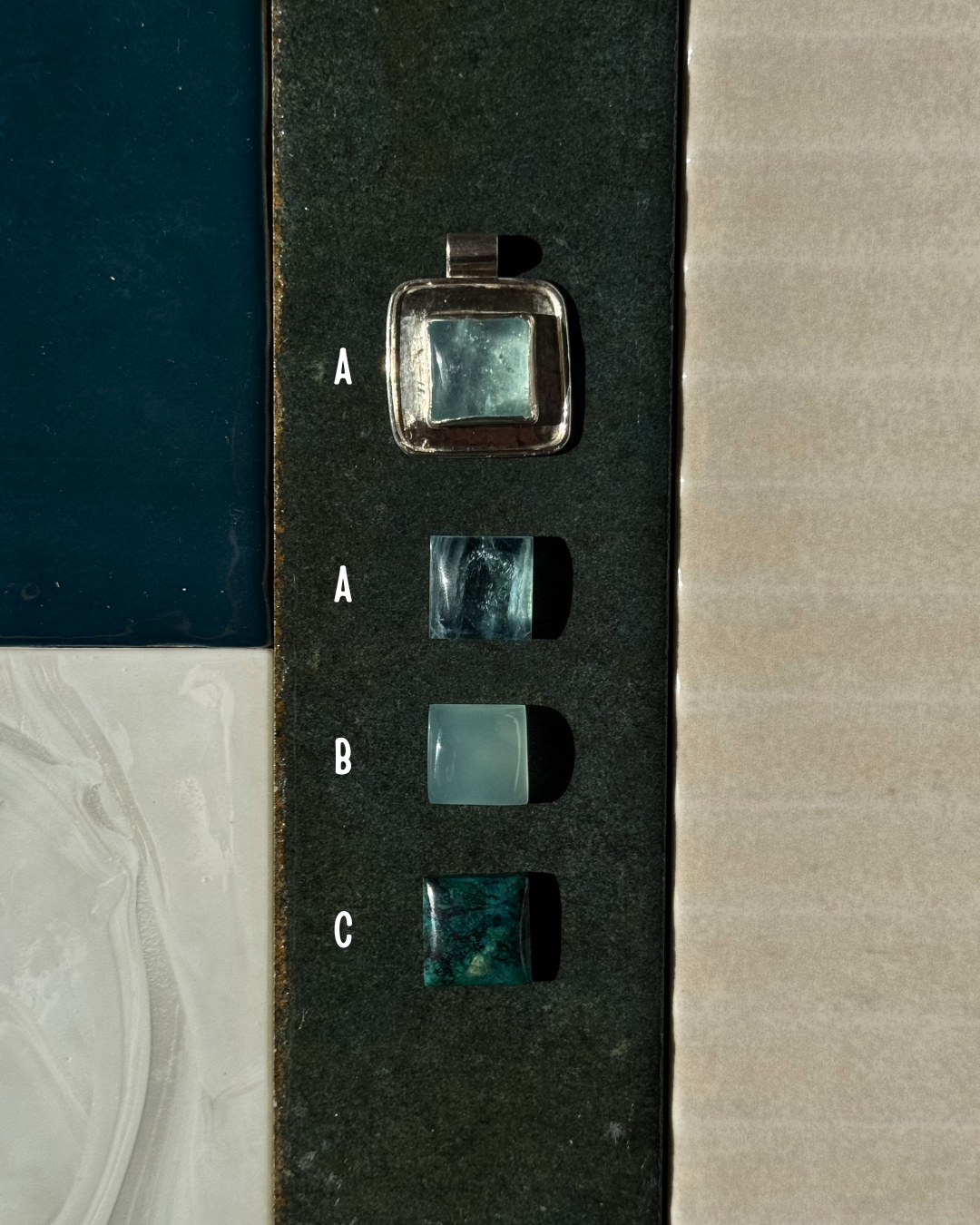 Sterling Square Pendant