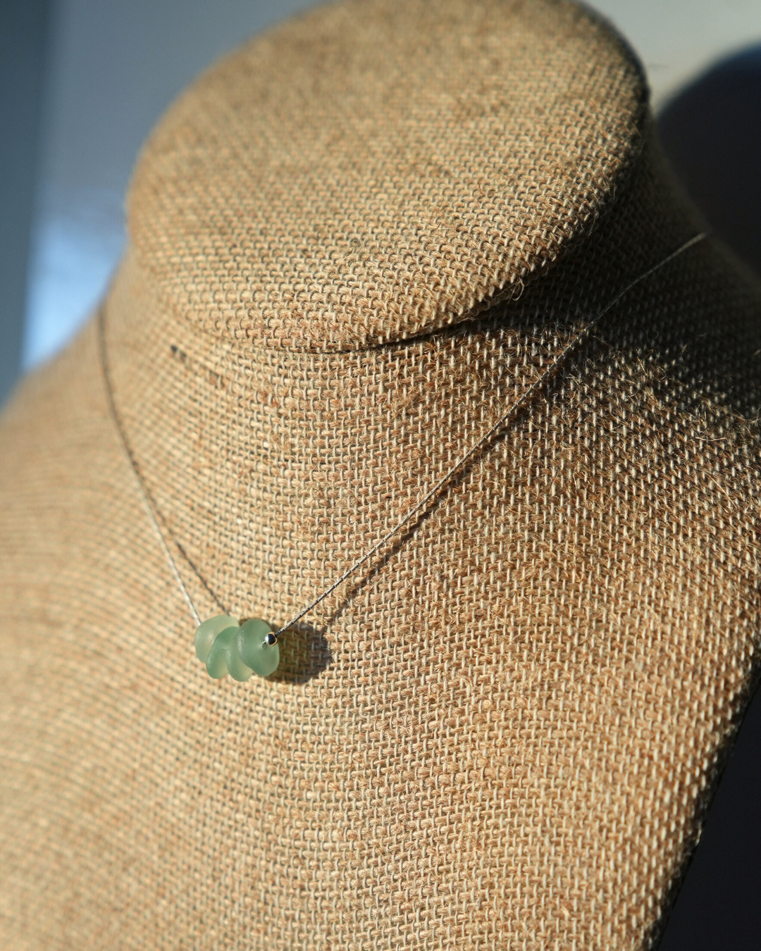 Seafoam Sea Glass Necklace