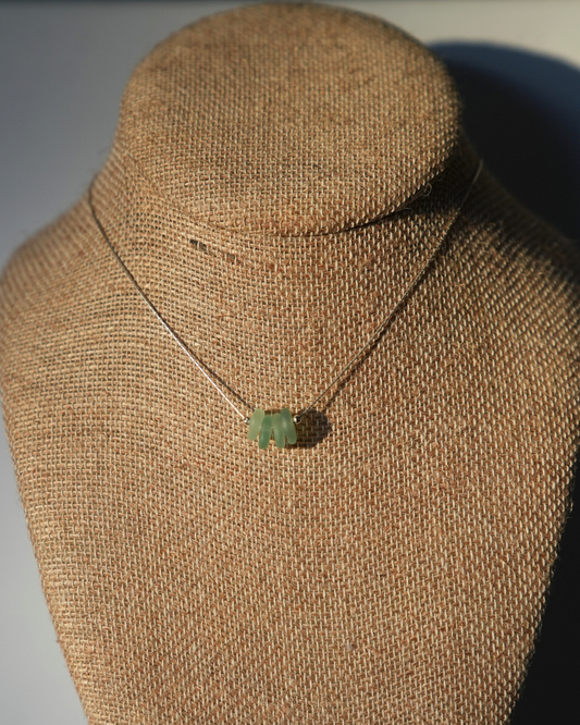 Seafoam Sea Glass Necklace
