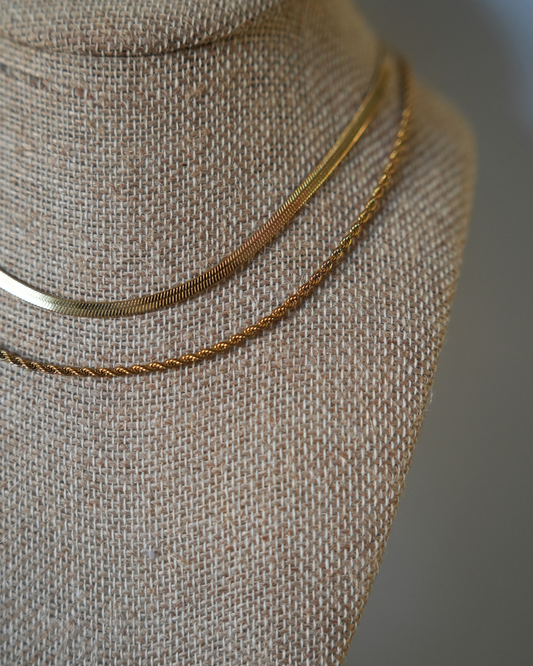 Gold Layering Chain Set
