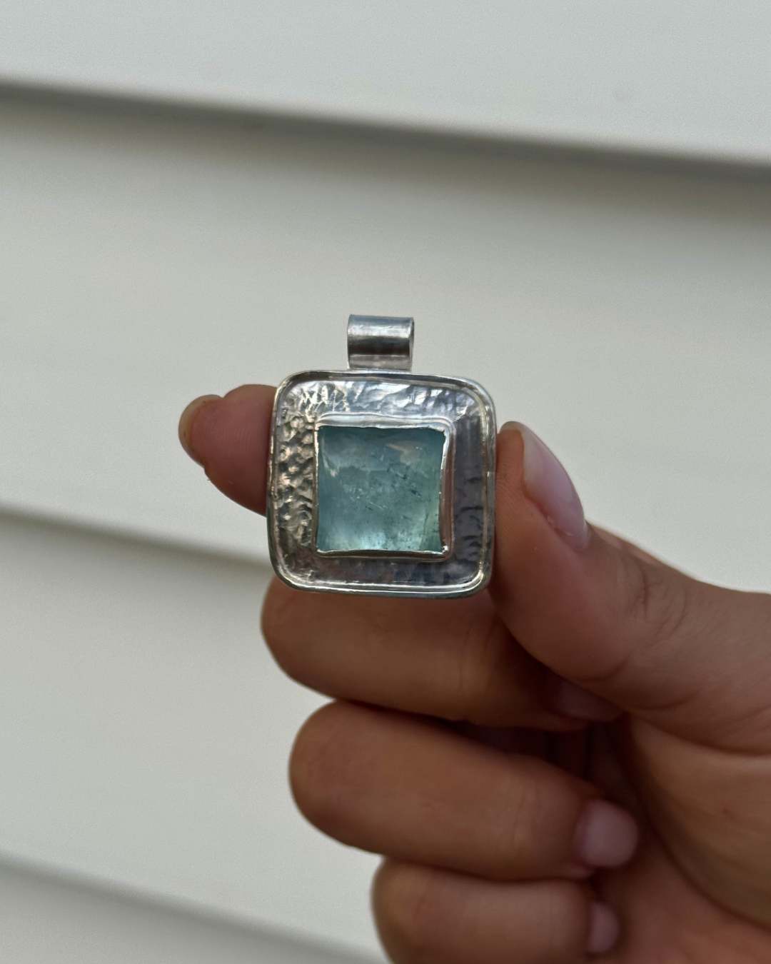 Sterling Square Pendant
