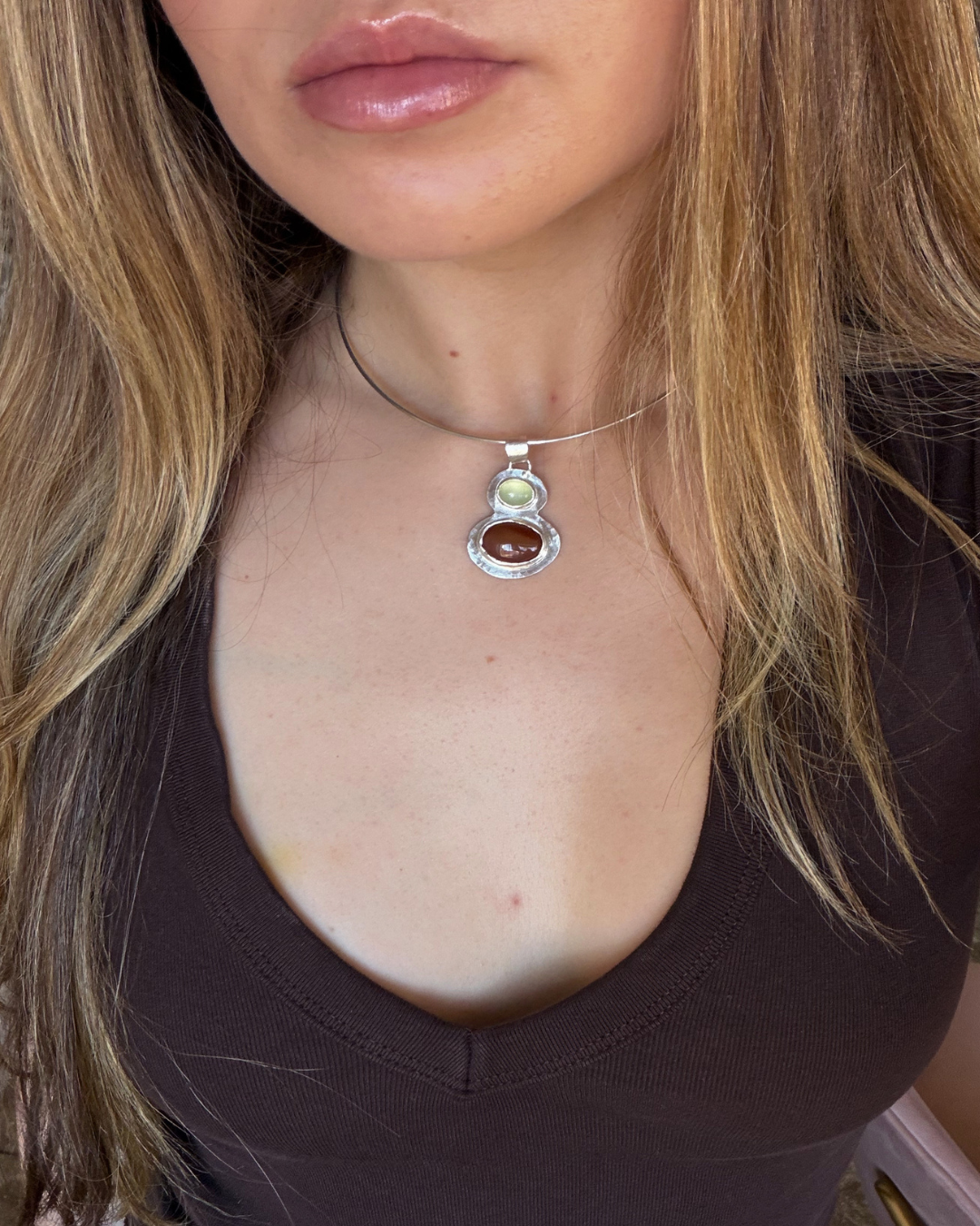 Twin Stone Pendant