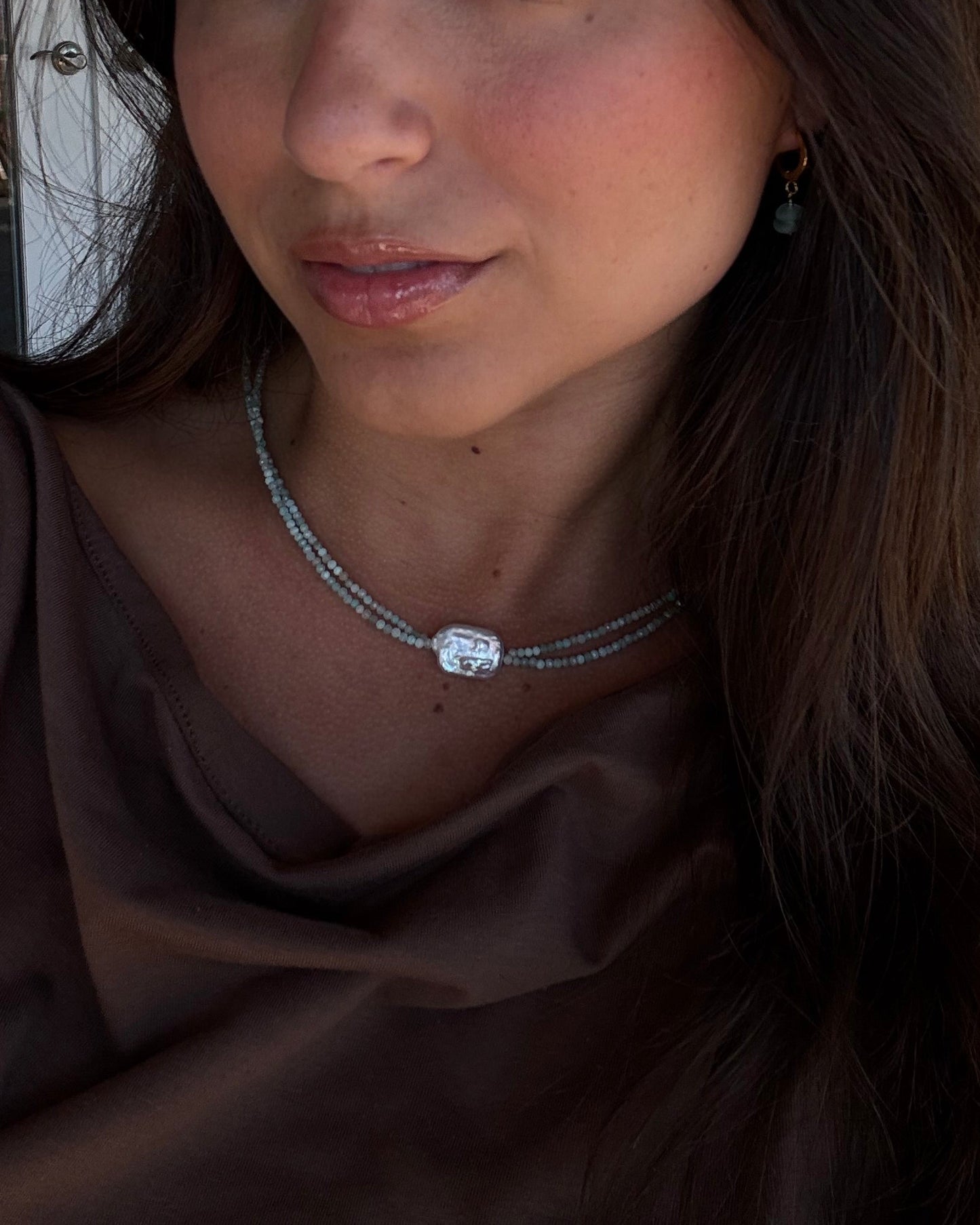 Azure Pearl Choker